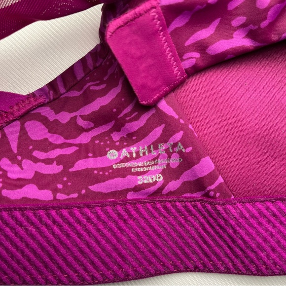 Athleta Advance Printed Bra B-DD In Fiji Magnolia Purple - Picture 9 of 11